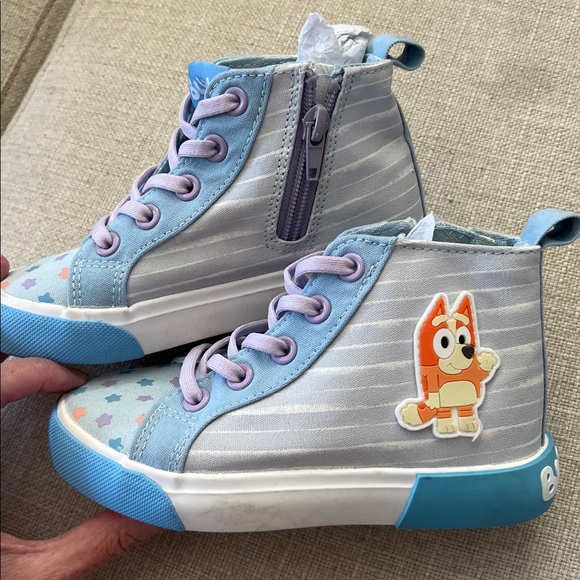 Ground Up Other - Bluey - Kids High-Top Sneakers - Size 11